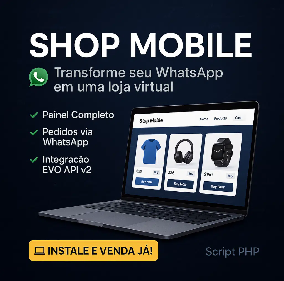 SHOP MOBILE - PHP SaaS