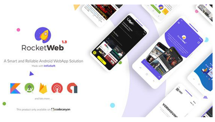 RocketWeb– Modelo de aplicativo WebView configurável para Android