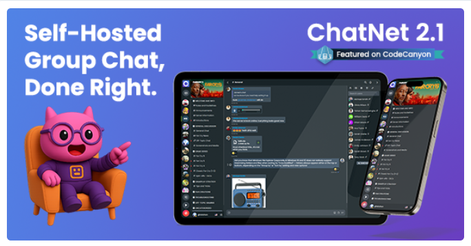 ChatNet – PHP Chat Room & Private Chat Script